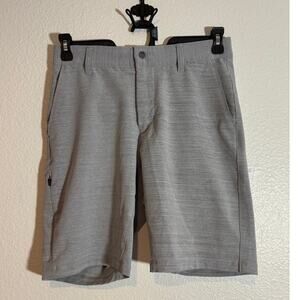 BYLT Men's Size Small Kinetic Shorts Basics Chino Performance Stretch Iron Gray